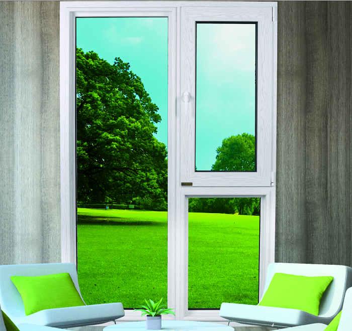 115/125斷橋木紋金剛網(wǎng)一體窗